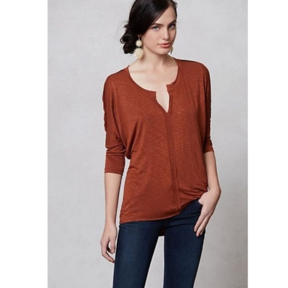 Dolan dolman sleeve tunic shirt, lower in back